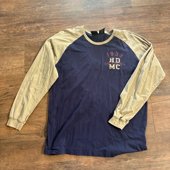 Harley-Davidson Other - Harley Davidson long sleeve double sided raglan long sleeve top